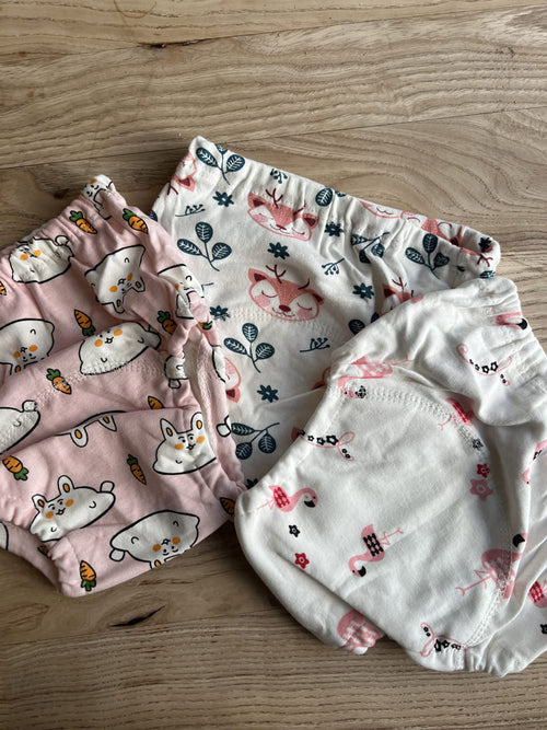 Pack de 3 culottes d’apprentissage présenté dans un retour client.