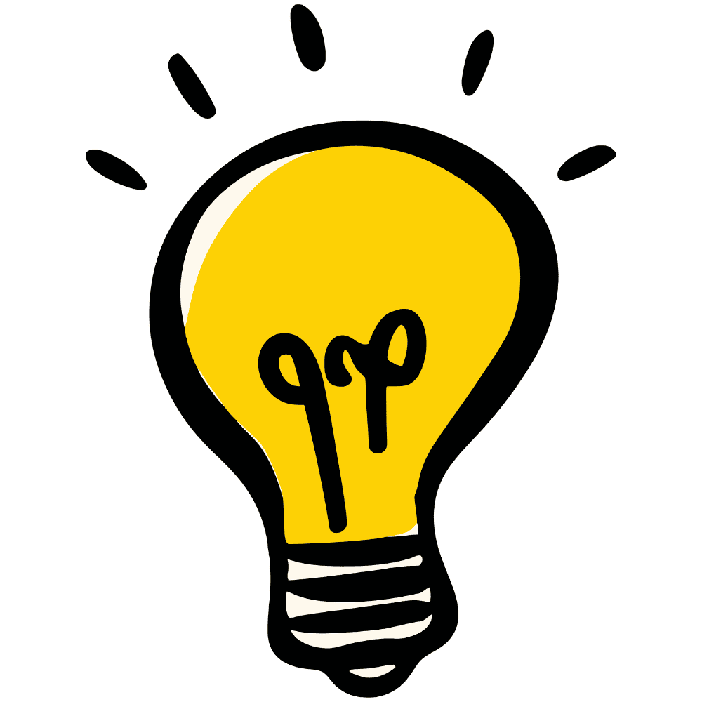 Icône ampoule illustrant la méthode d’apprentissage de la propreté.